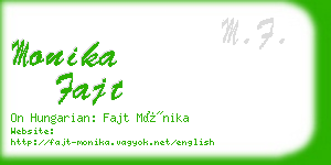 monika fajt business card